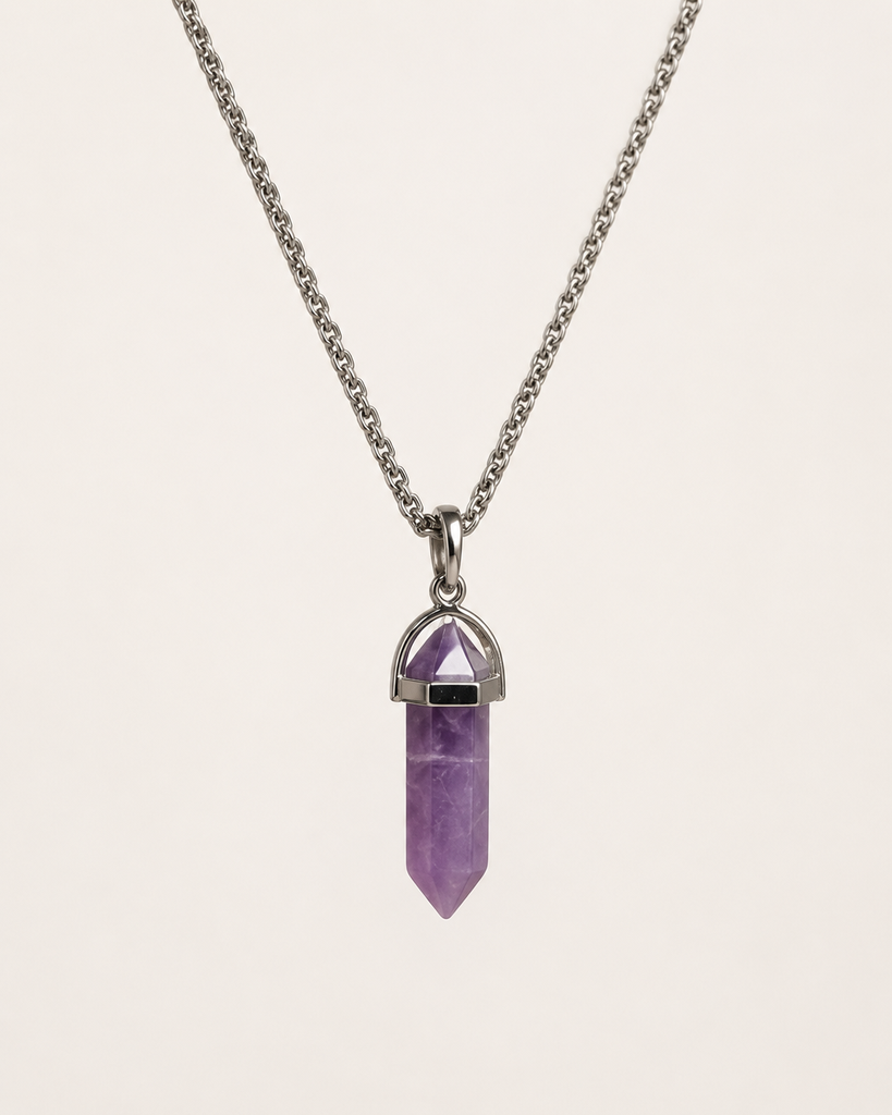 Amethyst Pencil Pendant