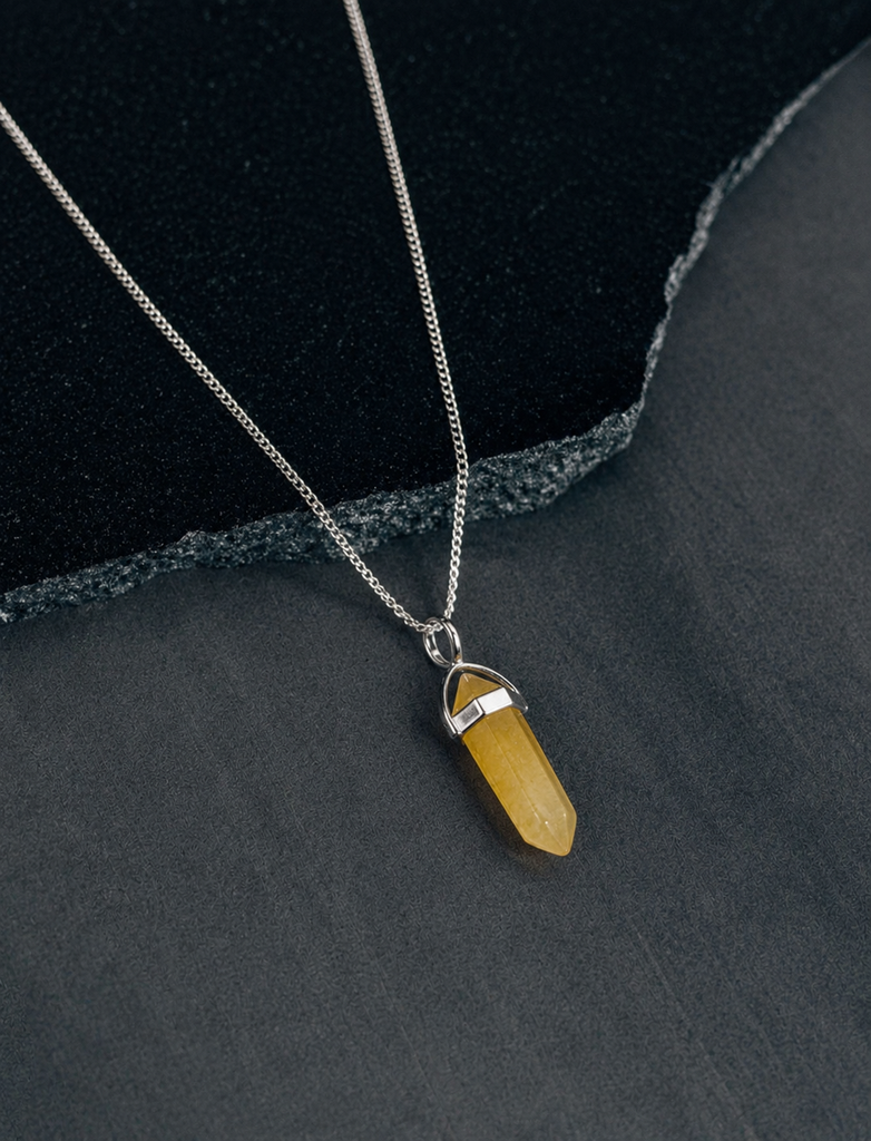 Citrine Pencil Pendant